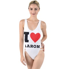 I Love Aaron High Leg Strappy Swimsuit by ilovewhateva