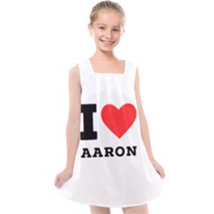 I Love Aaron Kids  Cross Back Dress by ilovewhateva