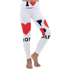 I Love Aaron Kids  Lightweight Velour Classic Yoga Leggings by ilovewhateva