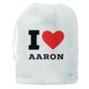 I love aaron Drawstring Pouch (3XL) View2