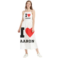 I Love Aaron Boho Sleeveless Summer Dress by ilovewhateva