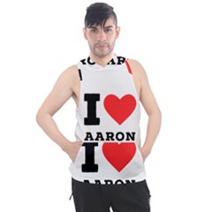 I Love Aaron Men s Sleeveless Hoodie by ilovewhateva