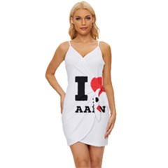 I Love Aaron Wrap Tie Front Dress by ilovewhateva