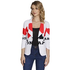 I Love Aaron Women s One-button 3/4 Sleeve Short Jacket by ilovewhateva