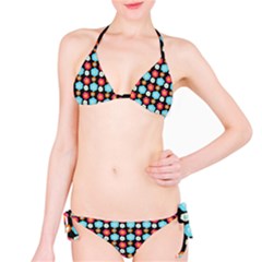 Colorful Floral Pattern Classic Bikini Set