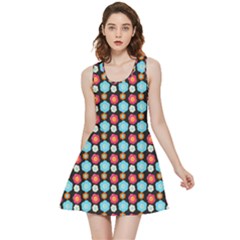 Colorful Floral Pattern Inside Out Reversible Sleeveless Dress by GardenOfOphir