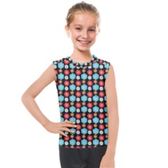 Colorful Floral Pattern Kids  Mesh Tank Top by GardenOfOphir