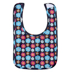 Colorful Floral Pattern Baby Bib by GardenOfOphir