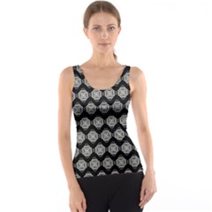 Abstract Knot Geometric Tile Pattern Tank Top by GardenOfOphir