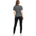 Abstract Knot Geometric Tile Pattern Women s Short Sleeve Rash Guard View2