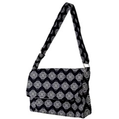 Abstract Knot Geometric Tile Pattern Full Print Messenger Bag (s) by GardenOfOphir