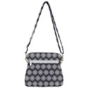 Abstract Knot Geometric Tile Pattern Zipper Messenger Bag View3