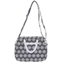 Abstract Knot Geometric Tile Pattern Rope Handles Shoulder Strap Bag View3