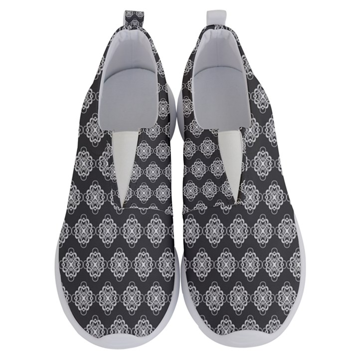 Abstract Knot Geometric Tile Pattern No Lace Lightweight Shoes