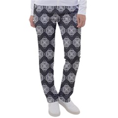 Abstract Knot Geometric Tile Pattern Women s Casual Pants by GardenOfOphir