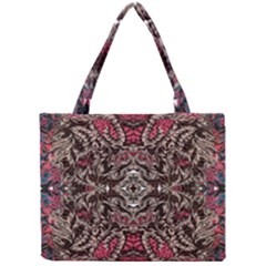 Pink Brown Liquify Repeats Iii Mini Tote Bag by kaleidomarblingart