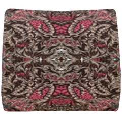 Pink Brown Liquify Repeats Iii Seat Cushion by kaleidomarblingart