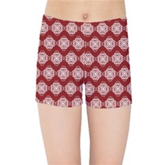 Abstract Knot Geometric Tile Pattern Kids  Sports Shorts by GardenOfOphir