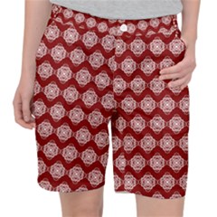 Abstract Knot Geometric Tile Pattern Women s Pocket Shorts by GardenOfOphir