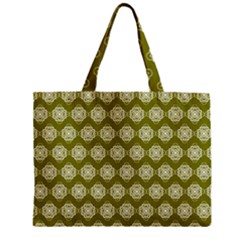 Abstract Knot Geometric Tile Pattern Zipper Mini Tote Bag by GardenOfOphir