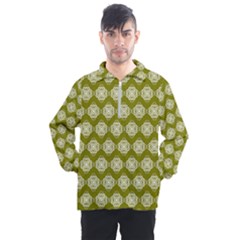 Abstract Knot Geometric Tile Pattern Men s Half Zip Pullover by GardenOfOphir