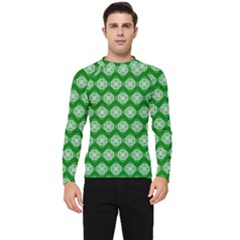 Abstract Knot Geometric Tile Pattern Men s Long Sleeve Rash Guard by GardenOfOphir