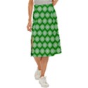 Abstract Knot Geometric Tile Pattern Midi Panel Skirt View1