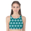 Abstract Knot Geometric Tile Pattern Tank Bikini Top View1