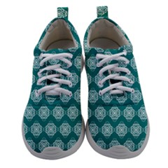 Abstract Knot Geometric Tile Pattern Women Athletic Shoes by GardenOfOphir