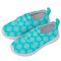 Abstract Knot Geometric Tile Pattern Kids  Velcro No Lace Shoes View2