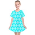 Abstract Knot Geometric Tile Pattern Kids  Smock Dress View1