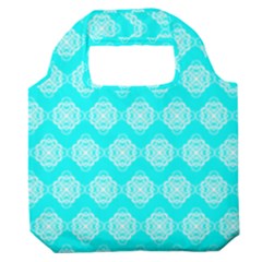 Abstract Knot Geometric Tile Pattern Premium Foldable Grocery Recycle Bag