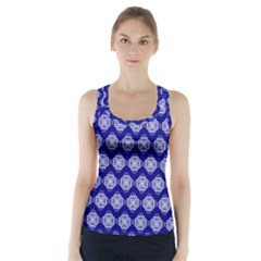 Abstract Knot Geometric Tile Pattern Racer Back Sports Top by GardenOfOphir