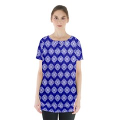 Abstract Knot Geometric Tile Pattern Skirt Hem Sports Top by GardenOfOphir