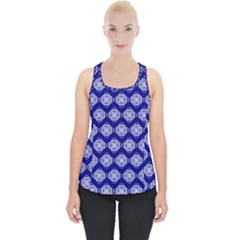 Abstract Knot Geometric Tile Pattern Piece Up Tank Top by GardenOfOphir