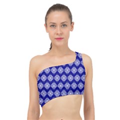 Abstract Knot Geometric Tile Pattern Spliced Up Bikini Top  by GardenOfOphir