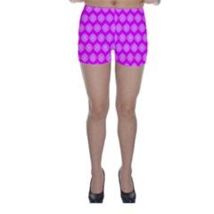 Abstract Knot Geometric Tile Pattern Skinny Shorts by GardenOfOphir