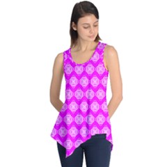 Abstract Knot Geometric Tile Pattern Sleeveless Tunic by GardenOfOphir