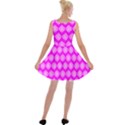 Abstract Knot Geometric Tile Pattern Velvet Skater Dress View2