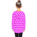 Abstract Knot Geometric Tile Pattern Kids  Double Breasted Button Coat View2