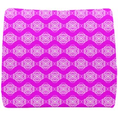 Abstract Knot Geometric Tile Pattern Seat Cushion by GardenOfOphir