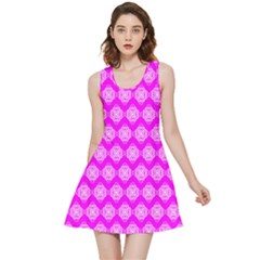 Abstract Knot Geometric Tile Pattern Inside Out Reversible Sleeveless Dress by GardenOfOphir