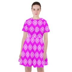 Abstract Knot Geometric Tile Pattern Sailor Dress by GardenOfOphir