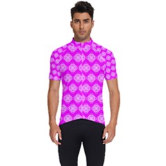 Abstract Knot Geometric Tile Pattern Men s Short Sleeve Cycling Jersey by GardenOfOphir