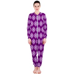 Abstract Knot Geometric Tile Pattern Onepiece Jumpsuit (ladies) by GardenOfOphir