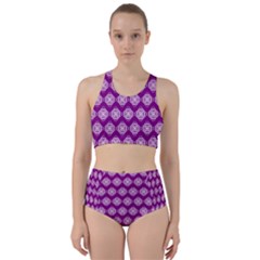 Abstract Knot Geometric Tile Pattern Racer Back Bikini Set by GardenOfOphir