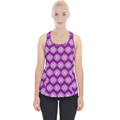 Abstract Knot Geometric Tile Pattern Piece Up Tank Top by GardenOfOphir