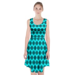 Abstract Knot Geometric Tile Pattern Racerback Midi Dress by GardenOfOphir