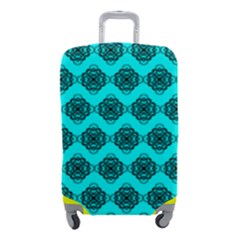 Abstract Knot Geometric Tile Pattern Luggage Cover (small) by GardenOfOphir