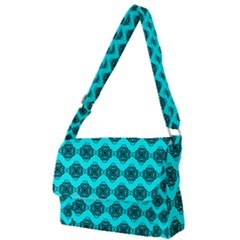 Abstract Knot Geometric Tile Pattern Full Print Messenger Bag (s) by GardenOfOphir